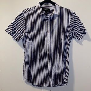 Forever 21 striped short sleeve button down